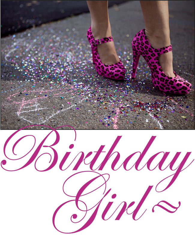BIRTHDAY GIRL shoes by Gala Darling!