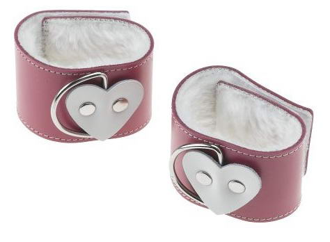 Pink heart cuffs