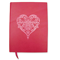 Red foil notebook from Paperchase