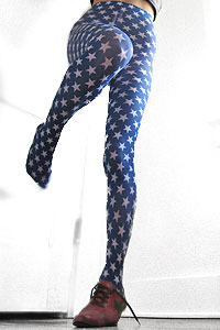 Star print stockings from sockdreams.com